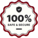 100% Safe & Secure Badge